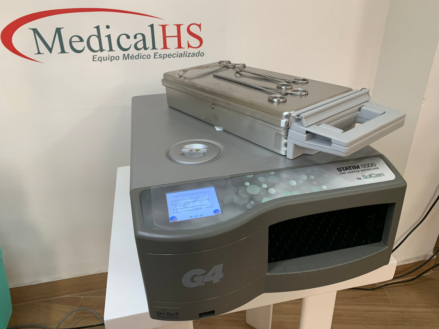 Autoclave STATIM G4 5000. Equipo compacto para esterilización precisa.
